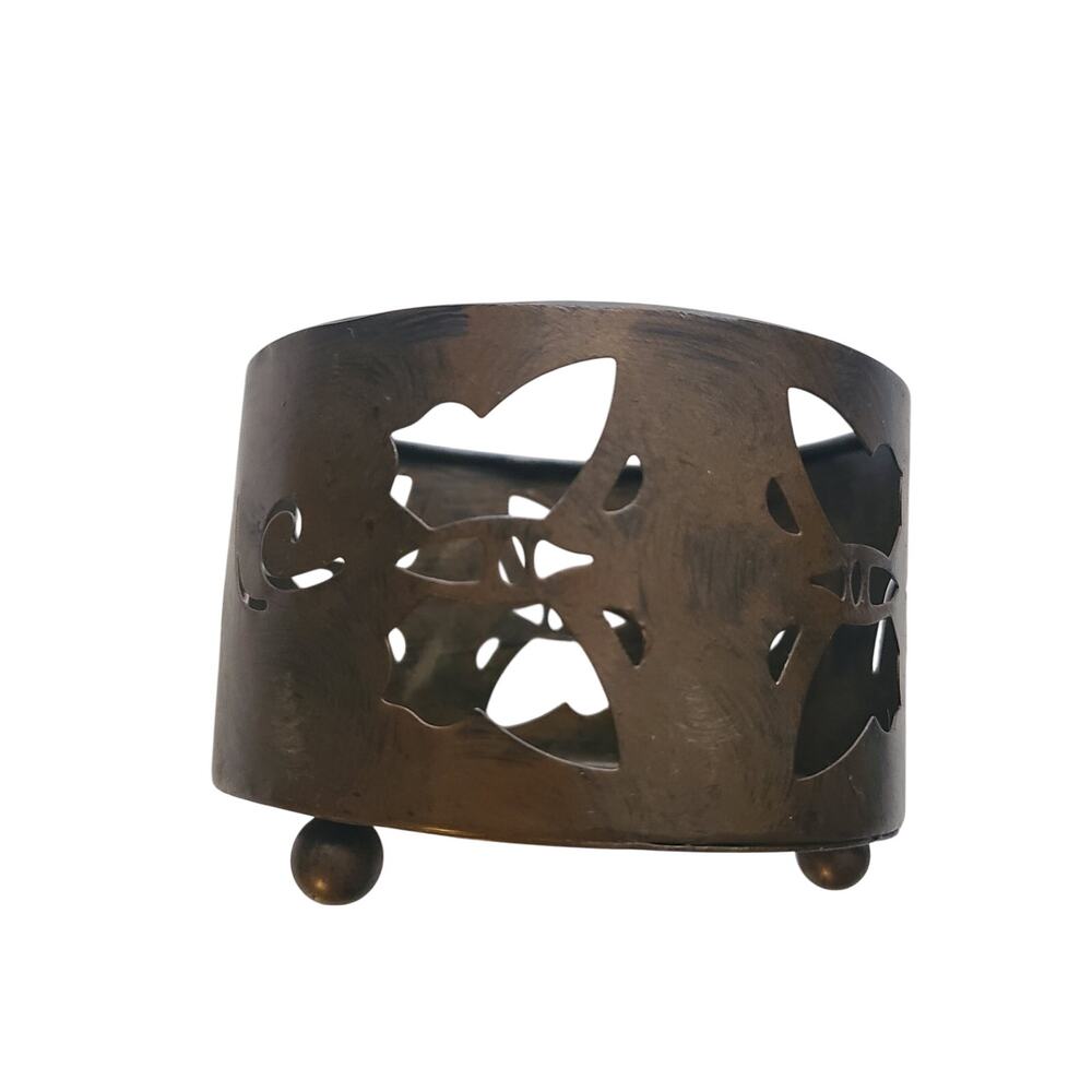 Candle burning holder Meadow frame butterflies